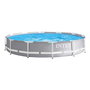 Intex Piscine ronde démontable Prism Frame 366x76 cm, Capacité 6503 litres, Pour +6 ans, PVC