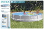 Intex Piscine ronde démontable Prism Frame 366x76 cm, Capacité 6503 litres, Pour +6 ans, PVC
