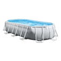 Intex Piscine ovale démontable Prism Frame avec filtre, échelle, couverture et liner (capacité 13365 litres) 503x274x122 cm