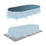 Intex Piscine ovale démontable Prism Frame avec filtre, échelle, couverture et liner (capacité 13365 litres) 503x274x122 cm