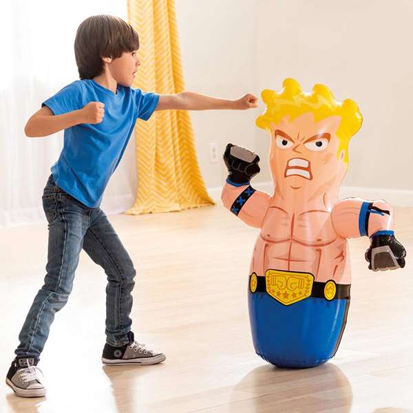 Intex Figurine gonflable type punching ball Luchador 94x74 cm - Modèles assortis