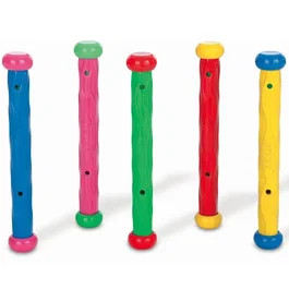 Intex Lot de 5 bâtons de piscine souples multicolores - Jeux de plongée pour enfants dès 6 ans