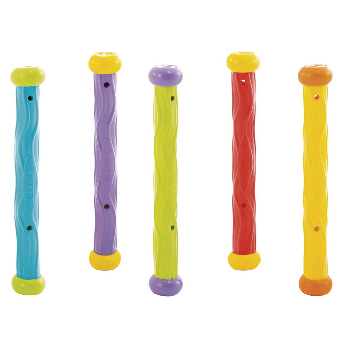 Intex Lot de 5 bâtons de plongée multicolores souples
