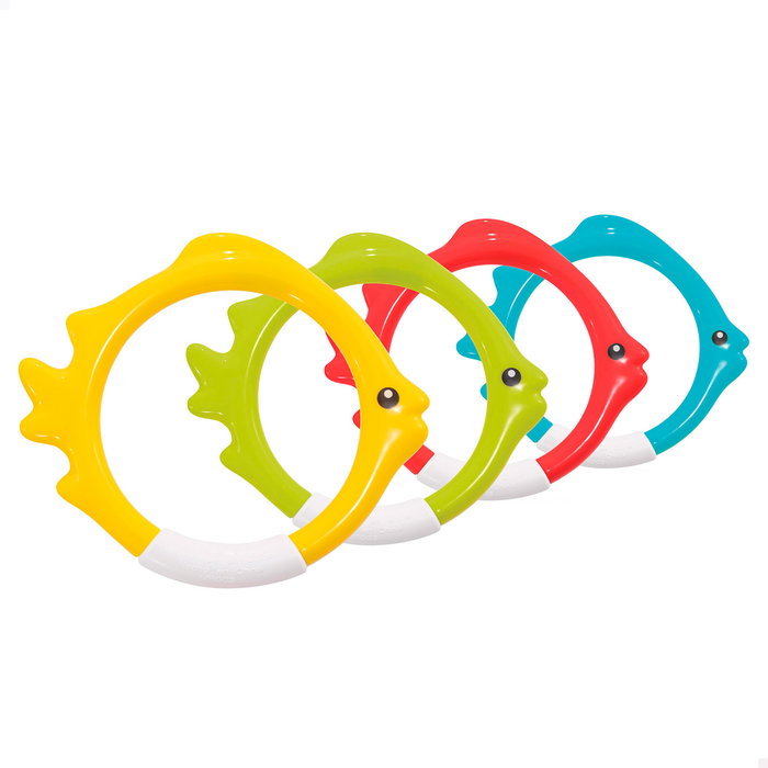 Intex Jeu d'Anneaux pour la Plongée Fish Games (4 pièces) Intex Jeu d'Anneaux pour la Plongée Fish Games (4 pièces)