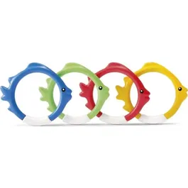 INTEX Jeu de 3 Poissons Flottants Colorés pour Piscine et Baignade - Jouet Aquatique pour Enfants à partir de 6 ans