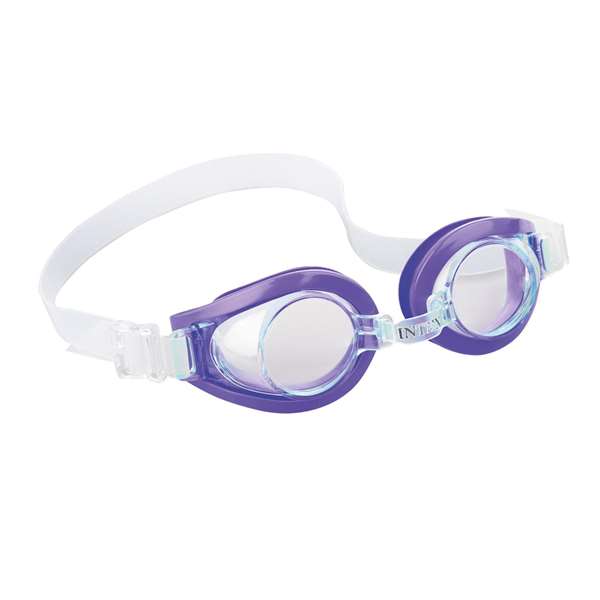 Intex Lunettes de natation pour enfant Play Goggles - Âge 3 à 8 ans - Modèles assortis (PVC, PC, caoutchouc)