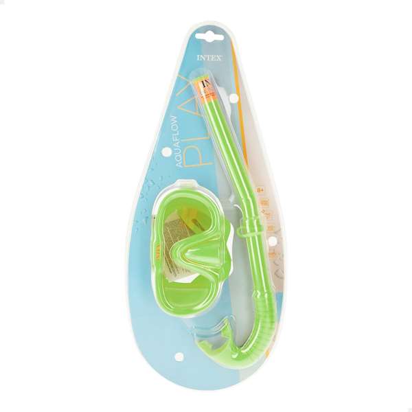 Intex Adventurer - Masque et tuba de plongée pour enfants et adultes (âge recommandé 8 ans et +, PVC)