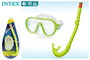 Intex Adventurer - Masque et tuba de plongée pour enfants et adultes (âge recommandé 8 ans et +, PVC)