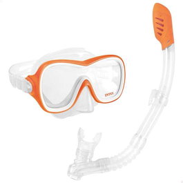 Intex - Masque et tuba de plongée Wave Rider, âge recommandé 8 ans et plus, en PVC
