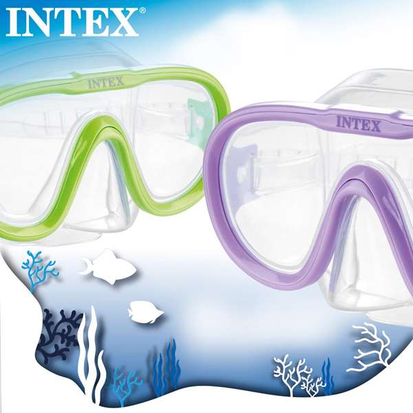 Intex - Masque de plongée et de natation Sea Scan Swin en polycarbonate PVC (à partir de 8 ans) - Modèles assortis Intex - Masque de plongée et de natation Sea Scan Swin en polycarbonate PVC (à partir de 8 ans) - Modèles assortis