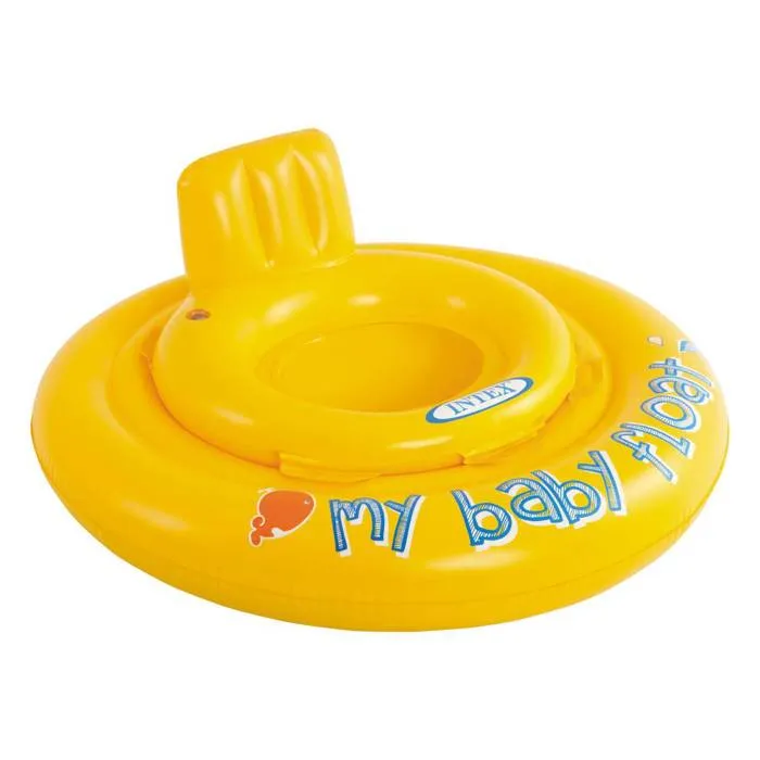 Intex - Bouée Culotte Baby Float Gonflable pour Bébé à Partir de 6 Mois - Jaune - 70 cm avec Siège et Coussin pour la Tête Intex - Bouée Culotte Baby Float Gonflable pour Bébé à Partir de 6 Mois - Jaune - 70 cm avec Siège et Coussin pour la Tête