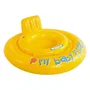 Intex - Bouée Culotte Baby Float Gonflable pour Bébé à Partir de 6 Mois - Jaune - 70 cm avec Siège et Coussin pour la Tête