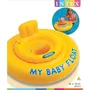 Intex - Bouée Culotte Baby Float Gonflable pour Bébé à Partir de 6 Mois - Jaune - 70 cm avec Siège et Coussin pour la Tête