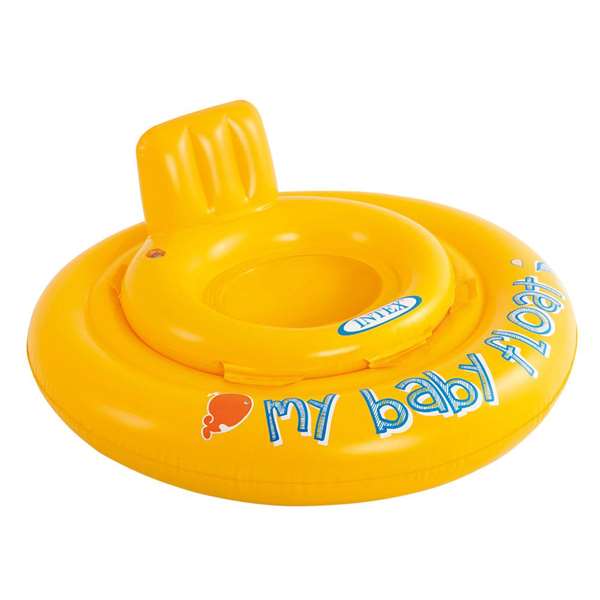 Intex - Bouée Culotte Baby Float Gonflable pour Bébé à Partir de 6 Mois - Jaune - 70 cm avec Siège et Coussin pour la Tête Intex - Bouée Culotte Baby Float Gonflable pour Bébé à Partir de 6 Mois - Jaune - 70 cm avec Siège et Coussin pour la Tête
