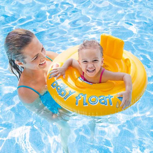 Intex - Bouée Culotte Baby Float Gonflable pour Bébé à Partir de 6 Mois - Jaune - 70 cm avec Siège et Coussin pour la Tête Intex - Bouée Culotte Baby Float Gonflable pour Bébé à Partir de 6 Mois - Jaune - 70 cm avec Siège et Coussin pour la Tête