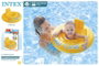 Intex - Bouée Culotte Baby Float Gonflable pour Bébé à Partir de 6 Mois - Jaune - 70 cm avec Siège et Coussin pour la Tête