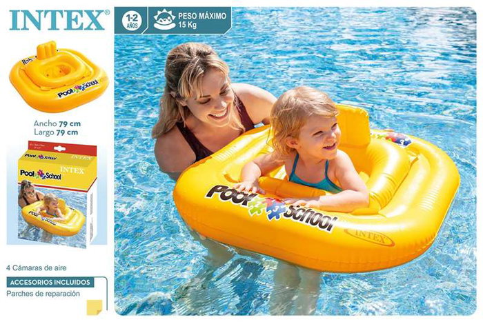 Intex - Flotteur bébé carré 79x79 cm pour 1/2 ans, en PVC - Modèles assortis Intex - Flotteur bébé carré 79x79 cm pour 1/2 ans, en PVC - Modèles assortis