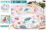 Intex Piscine gonflable 3 anneaux Animaux avec fond gonflable