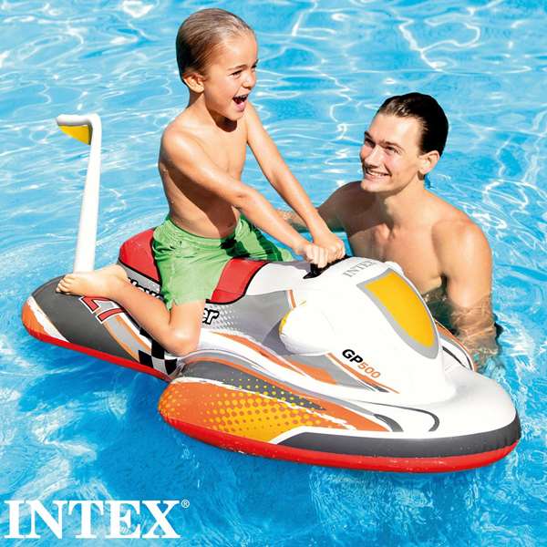 Intex - Figure gonflable Moto Wave Rider 117 cm x 77 cm, en PVC, pour enfant à partir de 3 ans