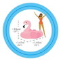 Intex Bouée gonflable flamant rose 142x137x97 cm