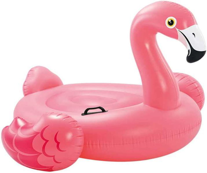 Intex Bouée gonflable flamant rose 142x137x97 cm