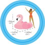 Intex Bouée gonflable flamant rose 142x137x97 cm