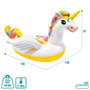 Intex Bouée Gonflable Licorne Magique à Chevaucher 201x140x97cm