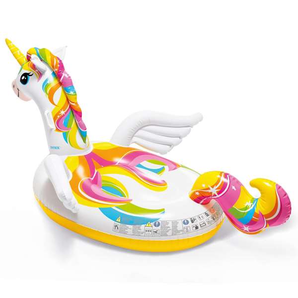 Intex Bouée Gonflable Licorne Magique à Chevaucher 201x140x97cm