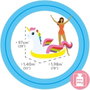Intex Bouée Gonflable Licorne Magique à Chevaucher 201x140x97cm