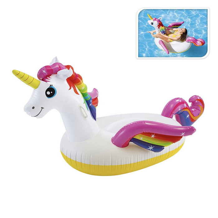Intex Bouée Gonflable Licorne Magique à Chevaucher 201x140x97cm