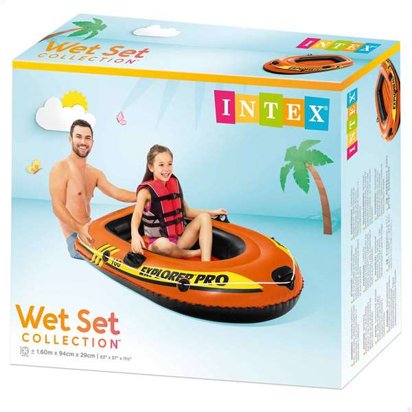 Intex Explorer Pro 100 - Bateau pneumatique pour enfants 160 x 94 x 29 cm, 1 personne, PVC, à partir de 6 ans Intex Explorer Pro 100 - Bateau pneumatique pour enfants 160 x 94 x 29 cm, 1 personne, PVC, à partir de 6 ans