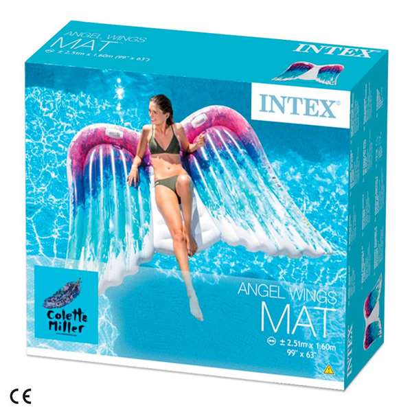 Intex Colchoneta ailes d'ange avec poignées 251x160 cm - Modèles assortis