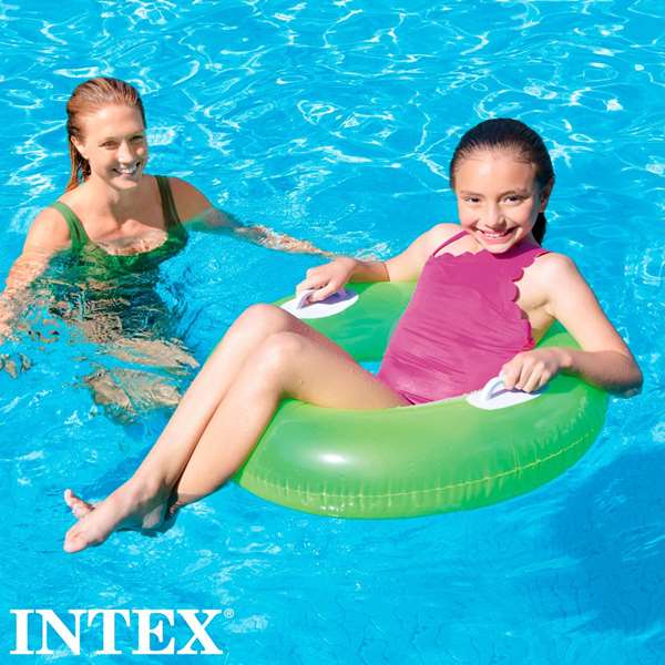 Intex Bouée roue Neon 76 cm avec poignées pour enfants (+8 ans) - Modèles assortis en PVC Intex Bouée roue Neon 76 cm avec poignées pour enfants (+8 ans) - Modèles assortis en PVC