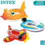 Intex - Canot pneumatique pour enfant 3-6 ans, modèles surtidos (Abeille 112*99 cm, Avion 119*114 cm, Loutre 107*76 cm) en PVC
