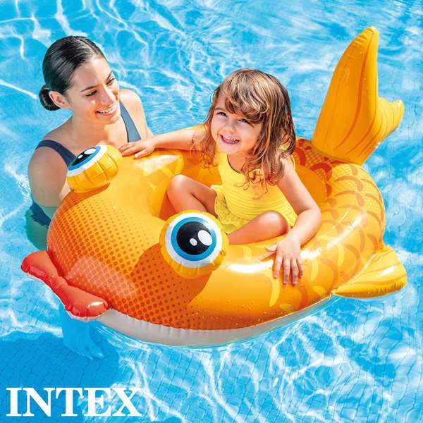 Intex - Canot pneumatique pour enfant 3-6 ans, modèles surtidos (Abeille 112*99 cm, Avion 119*114 cm, Loutre 107*76 cm) en PVC