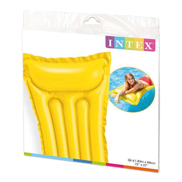 Intex Tapis de sol gonflable 5 tubes, couleurs mates, 183 x 69 cm - Modèles assortis