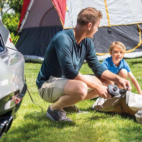 Intex Quick Fill - Pompe à air électrique 12V pour piscines, bouées et matelas - Modèle 12V avec câble d'allume-cigare