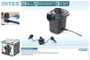 Intex Quick Fill, Pompe à air gonfleur électrique 220-240V Invertible, gonfleur électrique pour piscine, PVC ABS Acier, 18 ans+