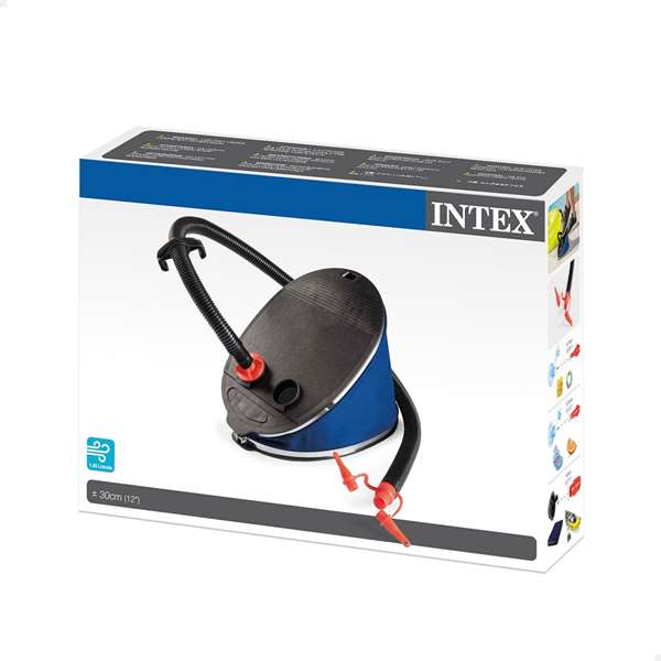 Intex - Pompe à pied gonfleur grande taille 30 cm - Pompe manuelle pour piscine, matelas, jouets - PVC - Pour enfants dès 3 ans