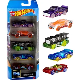Hot Wheels - Coffret de 5 voitures de collection - Modèle aléatoire parmi 400+ références et 15 thèmes - Échelle 1:64 - À partir de 3 ans