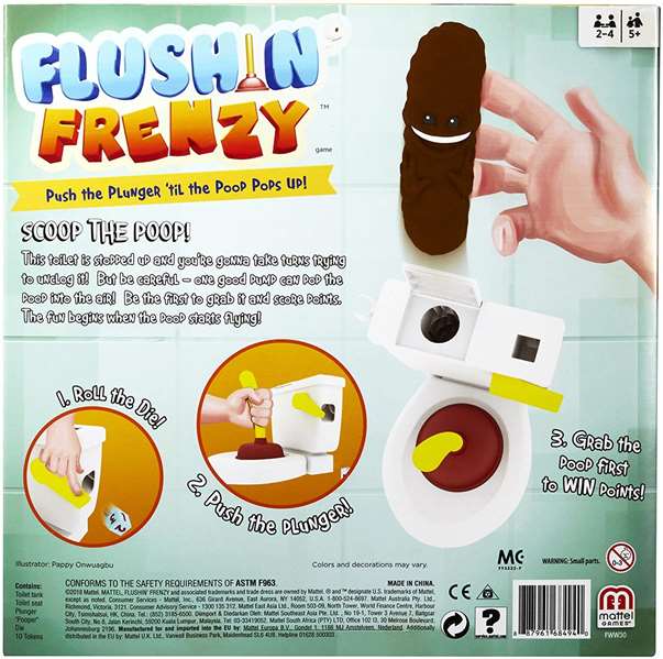 Mattel Juego Baño Boom Destapa Y Atrapa - Jeu de bain Boom - Destape et attrape - Pour enfants de 12 mois à 99 ans