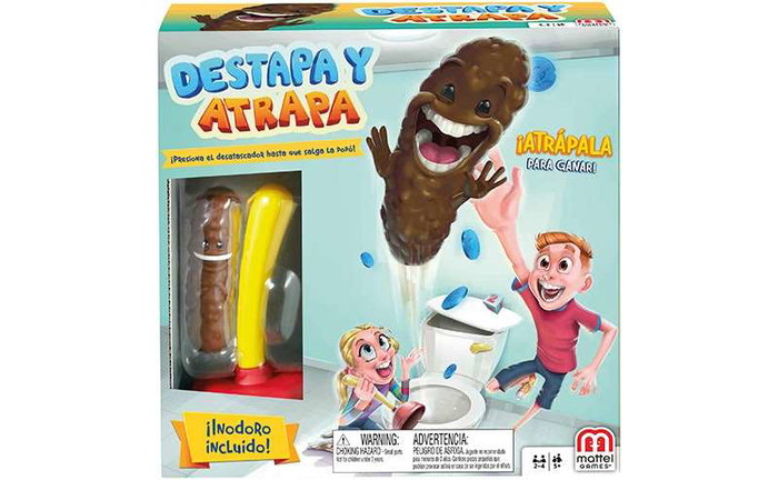 Mattel Juego Baño Boom Destapa Y Atrapa - Jeu de bain Boom - Destape et attrape - Pour enfants de 12 mois à 99 ans