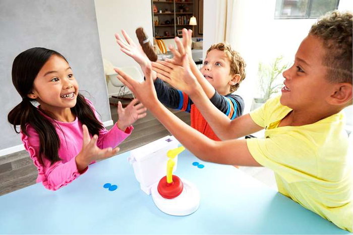 Mattel Juego Baño Boom Destapa Y Atrapa - Jeu de bain Boom - Destape et attrape - Pour enfants de 12 mois à 99 ans