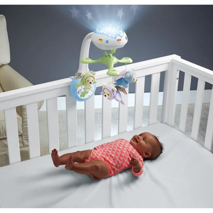Fisher-Price Mobile Doux Rêves Papillon - Mobile musical pour lit bébé avec piles - Blanc et bleu - Dès la naissance - Modèle CDN41 Fisher-Price Mobile Doux Rêves Papillon - Mobile musical pour lit bébé avec piles - Blanc et bleu - Dès la naissance - Modèle CDN41