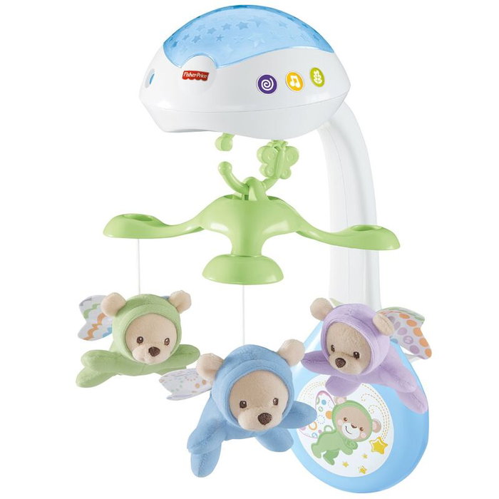 Fisher-Price Mobile Musical Ositos Voladores 3 en 1 avec Lumière et Son