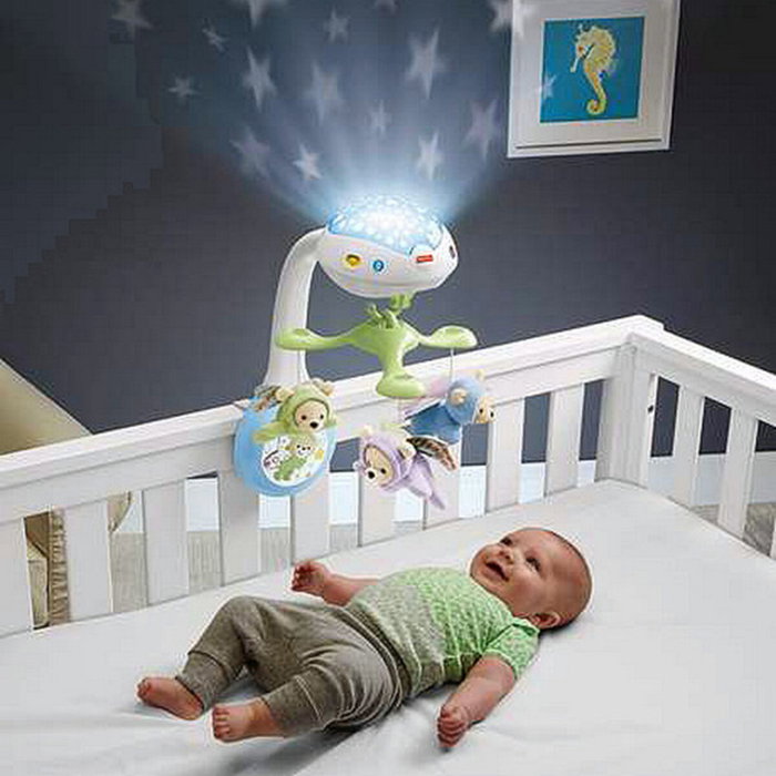 Fisher-Price Mobile Musical Ositos Voladores 3 en 1 avec Lumière et Son