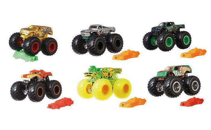 Hot Wheels Monster Trucks Véhicule Basique Échelle 1:64 - Modèles surtiment