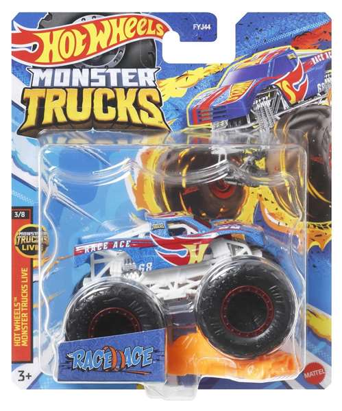 Hot Wheels Monster Trucks Véhicule Basique Échelle 1:64 - Modèles surtiment
