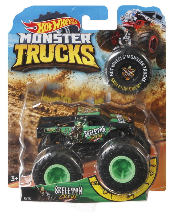 Hot Wheels Monster Trucks Véhicule Basique Échelle 1:64 - Modèles surtiment