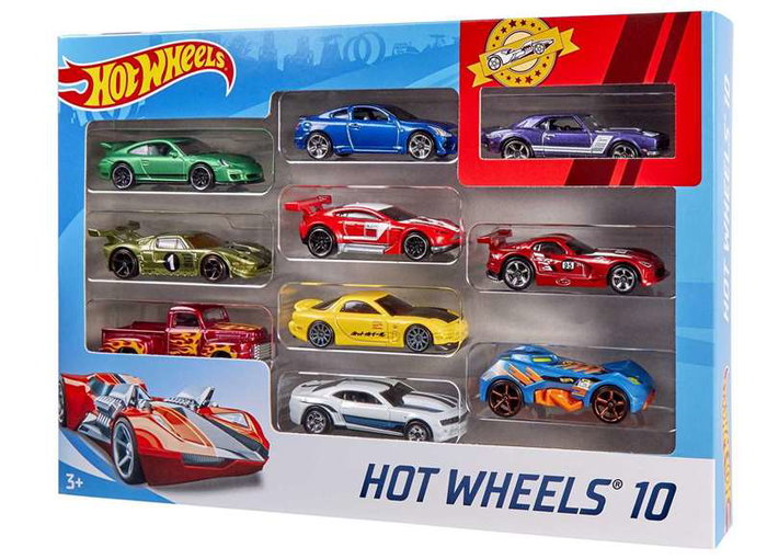 Mattel - Pack de 10 voitures Hot Wheels - Modèles assortis - Jeu pour enfants de 3 ans et plus Mattel - Pack de 10 voitures Hot Wheels - Modèles assortis - Jeu pour enfants de 3 ans et plus